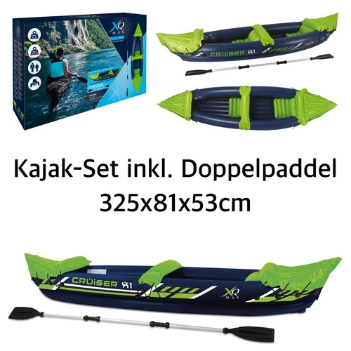 Aufblasbares Kajak-Set 325cm für 2 Personen