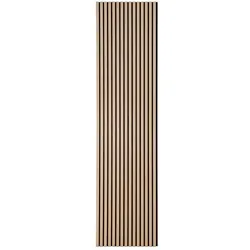 2er-Set Akustikpaneel aus Eiche - Braun - Hochwertiges 2er-Set Akustikpaneele aus braunem Eichenholz, ideal zur Schalldämpfung und Verbesserung der Raumakustik. Stilvolles Design für jeden Raum.