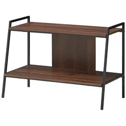 GOPLUS Doppellagiger TV-Ständer für 81cm Fernseher – Retro TV-Entertainment-Center mit Kippschutz