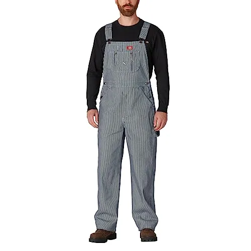 Dickies Herren Latzhose Hickory Bib Overall, Mehrfarbig (Hickory Stripe), 40 /L32 (Herstellergröße: 40/32)