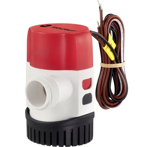 TOOLCRAFT Niedervolt-Tauchpumpe TO-7159164 – 3028 l/h, 12 V/DC - Kompakte Automatikpumpe für zuverlässigen Einsatz ohne Schwimmerschalter. Prüft regelmäßig auf Wasser und ermöglicht schnellen Pumpenwechsel dank Schnellkupplungsverbindung.