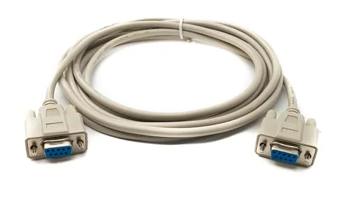 System-S D Sub Kabel 3 m 9 Pin Buchse zu Buchse RS232 DB9 Adapter in Grau