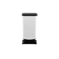 Rotho Mülleimer Paso 1754110746, 40L, geruchssicher - Haushaltszubehör, geruchssicherer Mülleimer mit Soft Close Deckel und Tretmechanik, ideal für Küche und Büro, aus hochwertigem Kunststoff, kein Rost, kein Fingerabdruck.