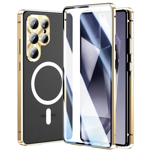 MagSafe Handy Hülle für Samsung Galaxy S26 Ultra 5G Full 360 Grad Hart Glas Case