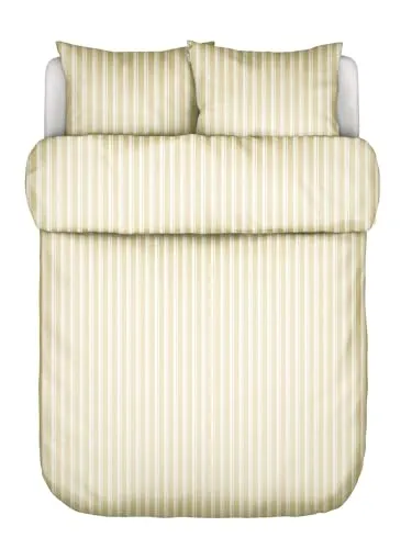 MARC O'POLO Bettwäsche Steffe Wood tan, 200x200 + 2x 80x80 cm - Hochwertige Bettwäsche aus 100% Bio-Baumwollperkal für ein angenehmes Schlafklima. Pflegeleicht und modern, ideal für stilvolle Schlafzimmergestaltung. Set enthält Bettbezug und zwei Kissenbezüge.