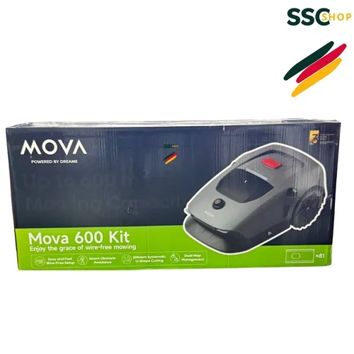MOVA 600 Kit, Rasenmäher Roboter mit 81 Ersatzmessern - Mähroboter mit 3D-LiDAR für präzise Kartierung und smarte Hindernisvermeidung. Ideal für Gärten bis 600 m² und einfache App-Steuerung für individuelle Mähpläne.