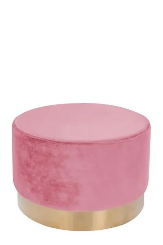 Qiyano Hocker Pouf Jalma groß rund 300 Rosa (1 St)