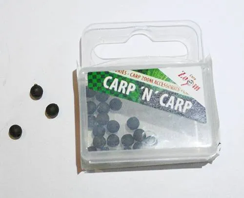 CarpZoom Soft Beads Gummiperlen dunkelgrün 4mm