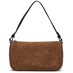 Liebeskind Monogram Schultertasche aus Leder – 23.5 cm, braun - Elegante Handtasche aus hochwertigem Leder mit stilvollem Monogramm-Design, perfekt für den täglichen Gebrauch.