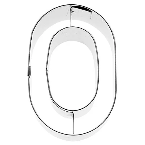 Birkmann, Ausstechform Buchstabe O, Grau, 6 cm, Edelstahl