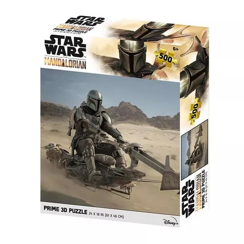 Star Wars The Mandalorian Speeder Lenticular 3D Motiv Puzzle 500 Teile