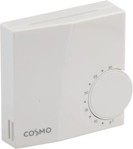 Raumthermostat elektronisch 230V – Heizen Aufputz reinweiß