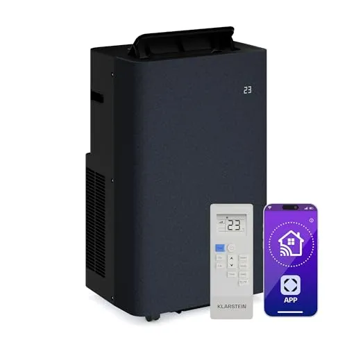 Klarstein Klimagerät AireLux 14000 BTU - Smart Klimaanlage mit WLAN-App-Steuerung, ideal für Räume bis 30 m² und bietet hohe Kühlleistung für optimalen Komfort.