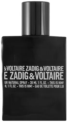 Zadig & Voltaire This is Him! Eau de Toilette 30 ml - Orientalisch-holziger Herrenduft, ideal für selbstbewusste Männer. Der kraftvolle schwarze Flakon strahlt Stil und Maskulinität aus.