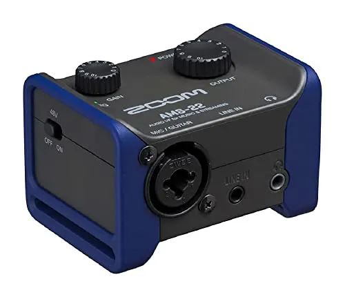 Zoom AMS-22 Audio Interface für Musiker, Streaming & Aufnahme - Audio-Interface für Musiker, ideal für Musikaufnahme und Livestreaming auf YouTube und Twitch. Mit Direct Monitor und Loopback Switch für optimale Klangqualität und Flexibilität.