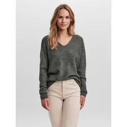 VERO MODA VMCREWLEFILE LS V-Neck Blouse NOOS - Elegante V-Neck Bluse für Damen von VERO MODA, ideal für lässige und schicke Anlässe, aus hochwertigem Material für optimalen Tragekomfort.