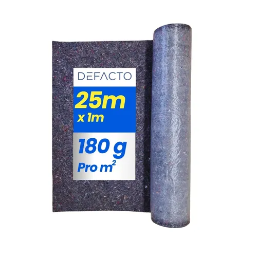 Malervlies Malervlies Rollenbezug rutschfest Malerfilz Abdeckvlies 180gr - Schwarz