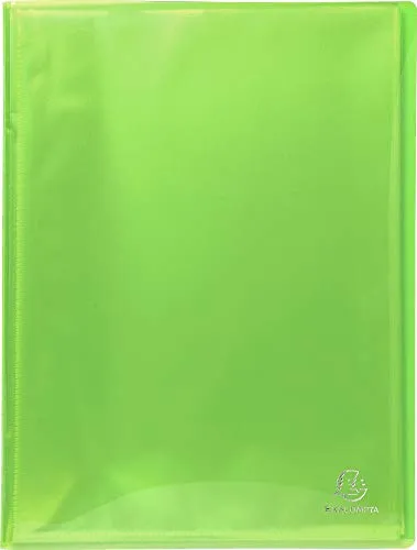 Exacompta 85970E 8er Pack Sichtmappe Iderama aus Kunststoff DIN A4 mit 40 Klarsichthüllen, 80 Sichten, ideal für Büro und Schule, Aktenhülle, Prospekthülle, farbig sortiert