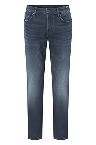 Joop! Herren Jeans Mitch Modern Fit Blau W 33 L 36 - Jeans in Regular/Straight Fit für Herren, bequem und stilvoll mit mittlerer Leibhöhe und Reißverschluss. Ideal für Alltag und Freizeit, dank individueller Waschung ein echtes Unikat.