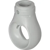 Bauheld Markisenöse Rund 12 mm Ral 7035 für Kugelhaken von Bauheld