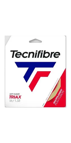 Tecnifibre Tennissaite Triax (Spielgefühl+Armschonung) natur 12m Set, Saitendicke: 1.33