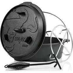 BBQ-Toro Dutch Oven Premium Serie 7,3L in schwarz von BBQ-Toro