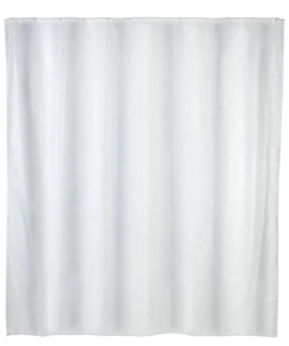 Duschvorhang 180x200 cm uni weiß