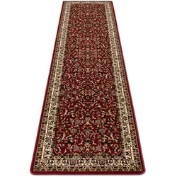 rugsX Teppich Rot 60x200 cm - Rechteckiger Textil-Teppich in leuchtendem Rot, perfekt für Wohnzimmer oder Flur, sorgt für eine gemütliche Atmosphäre und stilvolle Akzente.