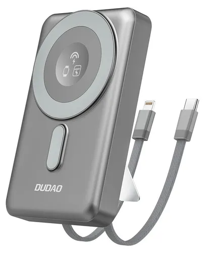 Dudao K29 Powerbank 10000 mAh - Powerbank mit 10.000 mAh, PD 20 W Schnellladefunktion und MagSafe-kompatibel. Ideal für Reisen, lädt bis zu vier Geräte gleichzeitig.