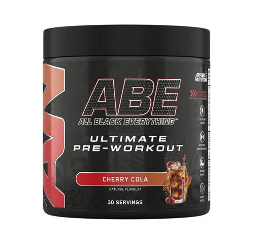 ABE Ultimate Pre-Workout (375 g) - Kraftvolle Trainingsunterstützung - Sportnahrung mit 4 g Citrullin-Malat, 3 g Kreatin und 200 mg Koffein für maximale Leistungssteigerung. Erhältlich in einzigartigen Geschmacksrichtungen wie Candy Ice Blast.