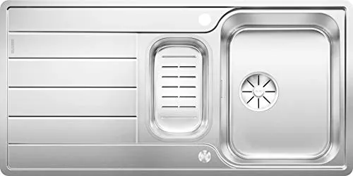 BLANCO CLASSIMO 6 S-IF - Edelstahl Spüle - Elegante Edelstahl-Spüle mit verdecktem Überlauf und InFino Ablaufsystem. Ideal für moderne Küchen, großzügiges Hauptbecken mit praktischem Zusatzbecken.