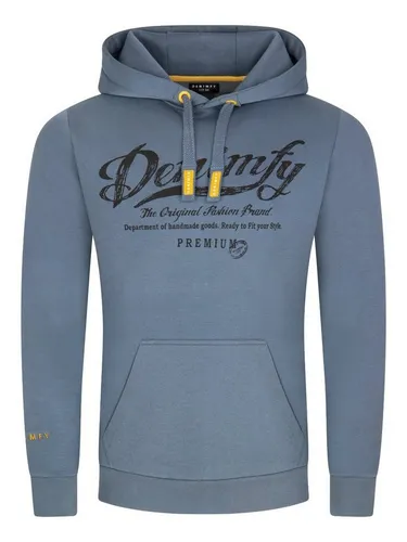 DENIMFY Kapuzenpullover Herren Hoodie DFArno - Herren-Sweatshirt im Casual-Stil, aus 60% Baumwolle, mit praktischer Kängurutasche und bequemer Kapuze, ideal für entspannte Freizeitlooks.