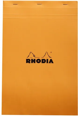 RHODIA Notizblock No. 19 DIN A4+ blanko orange 80 Blatt von Rhodia