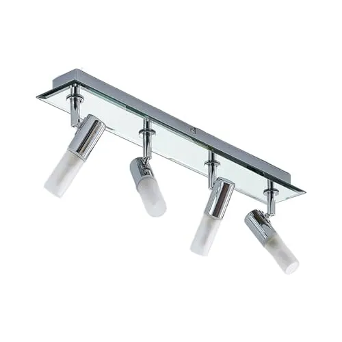 Lindby Strahler Zela - 4-flammige Deckenlampe in Chrom - Moderne Deckenleuchte aus Metall, ideal für jeden Raum und sorgt für eine gemütliche Atmosphäre. Hochwertige Verarbeitung vom Experten, perfekt für Wohnzimmer, Küche oder Bad.