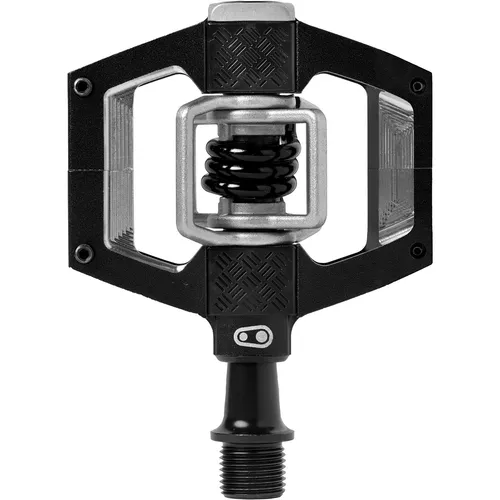 Crankbrothers Mallet Trail Pedal schwarz mit Feder (16759) - Fahrradpedale mit innovativem Design für optimalen Halt und Kontrolle beim Trailfahren, ideal für anspruchsvolle Mountainbiker.