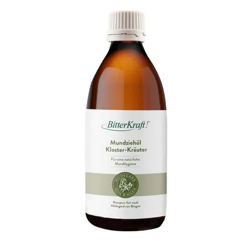 Bitterkraft Mundspülung Mundöl 200ml - Hochwertiges Mundöl mit Kräutern aus kontrolliertem Anbau. Ideal zur Unterstützung der täglichen Mundpflege, einfach anzuwenden und erfrischend.