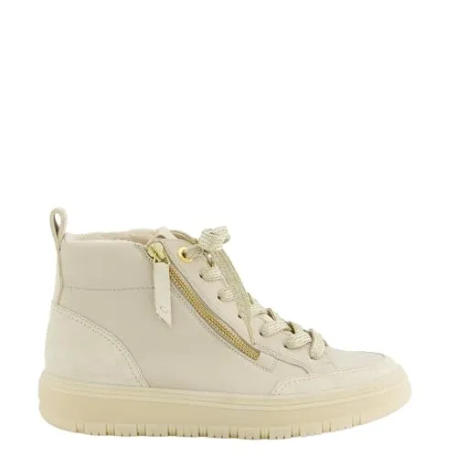 Paul Green Veloursleder Sneaker Beige 38 EU - Stylische Sneaker in Beige aus hochwertigem Veloursleder, ideal für den Alltag. Bequeme Schnürung und Blockabsatz für optimalen Tragekomfort.