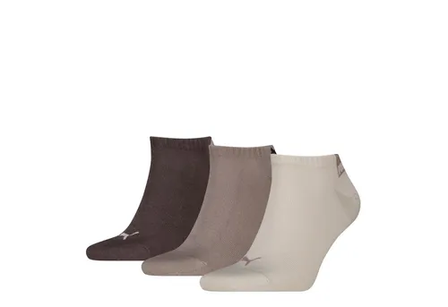 PUMA Sneakersocken PUMA UNISEX LOGO SNEAKER (3-Paar) in braun von PUMA