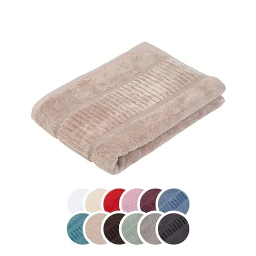 liebling Duschtuch Bio Baumwolle, Serie Organic, 500 gr. / m², 70 x 140 cm, 60 Grad, saugstark, schnelltrocknend, Farbe: Taupe