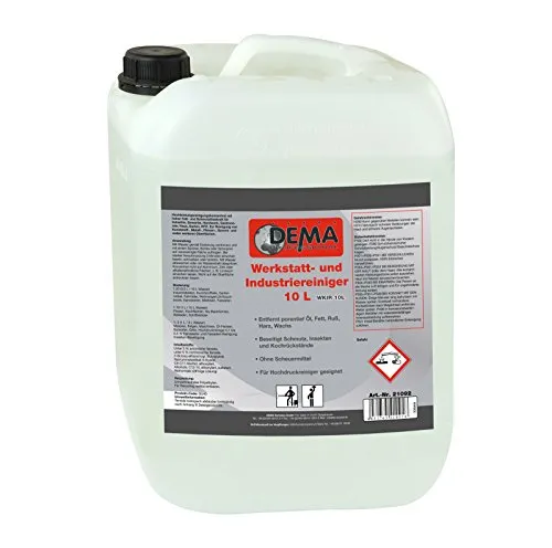 Werkstattreiniger 10 Liter - Effektiver Industriereiniger für alle Materialien - Kommerzielle Allzweckreiniger, konzentrierter Schmutzlöser, ideal für Maschinen und Teilewaschgeräte, vielseitig einsetzbar und pflegend.