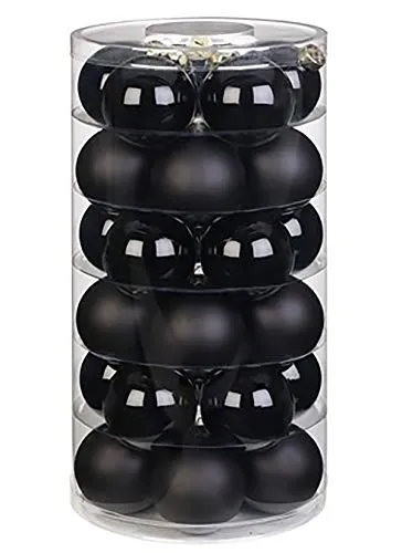 Weihnachtsbaumschmuck Schwarz von INGE-GLAS