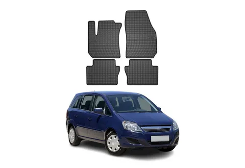 OMAC Auto-Fußmatten für Opel Zafira B (2005-2014) - Fahrzeugspezifische Gummimatten, rutschfest und wasserdicht, bieten optimalen Schutz für den Innenraum Ihres Opel Zafira B.
