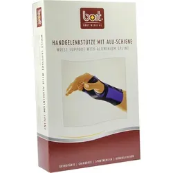 Bort Handgelenkstütze mit Aluschiene rechts small haut 1 St - Bandage für Handgelenke mit stabilisierender Aluschiene, ideal zur Linderung von Schmerzen und zur Unterstützung bei Verletzungen.