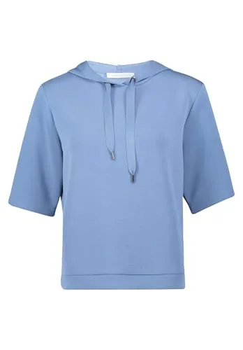 Betty&Co Sweatshirt - Lässiges Sweatshirt mit Halbarm und nicht abnehmbarer Kapuze, ideal für entspannte Casual-Looks.