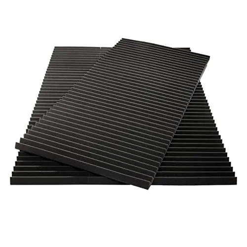 sunnypillow Akustikschaumstoff Akustikschaum Matten 200 x 100 x 2,5cm - Schalldämmmatten zur effektiven Akustik - Schalldämmung Wand, Podcasts - Noppenschaumstoff Schaumstoff Fliesen Schallschutzmatte