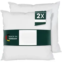 DILUMA Microfaserkissen Füllkissen Mikrofaser 2er Set - Innenkissen, Füllung: Kunstfaser, Sofakissen, Dekokissen, Kopfkissen Füllkissen Kissenfüllung 40 cm x 60 cm