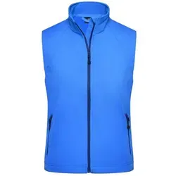 Damen Softshell Weste JN1023 - azur-blau, Größe XL - Funktionsjacken - Modische Softshellweste in blau, atmungsaktiv und wind- sowie wasserdicht mit TPU-Membran. Ideal für aktive Frauen, leicht tailliert und mit praktischen Taschen.