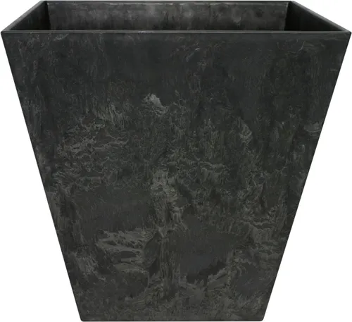 Artstone Topf Ella 35 x 35 x 34 cm schwarz - Garten-Zubehör, wetterfester und leichter Pflanztopf aus recyceltem Material für eine stilvolle Begrünung im Innen- und Außenbereich.