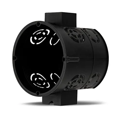 REV Schalterdose Unterputz, 25 Stück, Ø6cm, Tiefe: 6cm, schwarz | Unterputzdose für tiefe Schalter