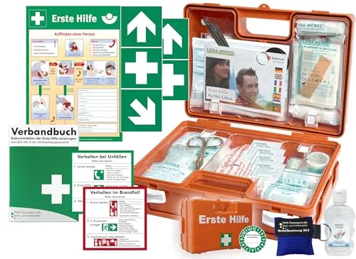 WM-Teamsport Erste-Hilfe-Koffer M1 – DIN 13157 - Erste-Hilfe-Koffer nach DIN 13157, ideal für Unternehmen und Baustellenfahrzeuge. Inklusive Notfallbeatmung und Hygieneset – alles für schnelle Hilfe im Notfall!
